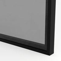 Front szklany w ramie aluminiowej F10 Czarny mat - Konfigurator na wymiar