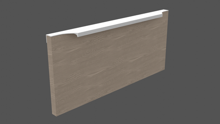 Uchwyt Krawędziowy FE-6 Frez D Biały Lakier Proszkowy - Konfigurator uchwytów na dowolny wymiar