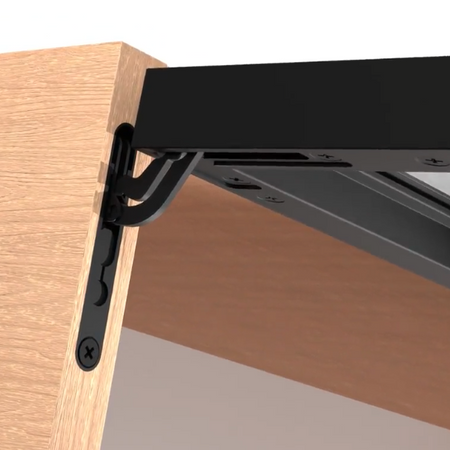 Ramka Aluminiowa F5 z Dekoracyjną Siatką Cięto-ciągnioną 16/8 mm + Zawiasy ukryte - Konfigurator na wymiar