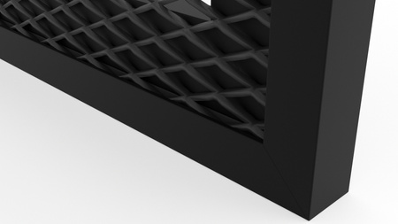 Ramka Aluminiowa F4 z Dekoracyjną Siatką Cięto-ciągnioną 28/14 mm - Konfigurator na wymiar