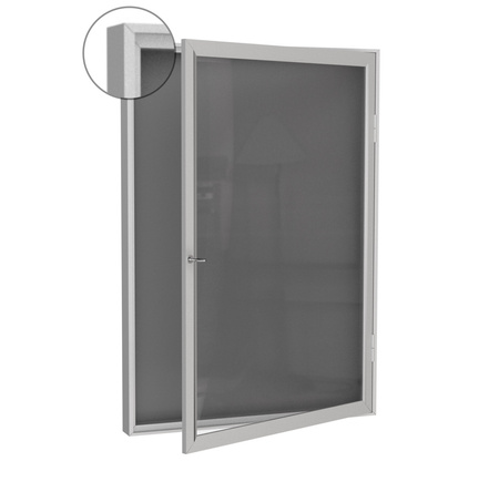 Aluminiowa Zewnętrzna Gablota Tablica Ogłoszeniowa - Kolor Aluminium - Konfigurator na wymiar