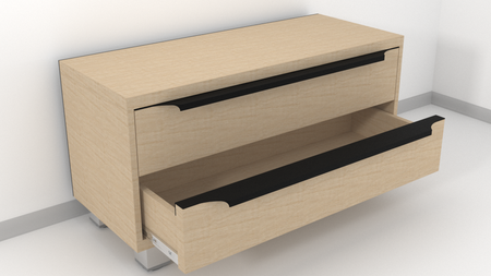 Uchwyt Krawędziowy FE-6 Frez D Czarny Lakier Strukturalny - Konfigurator uchwytów na dowolny wymiar