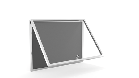 Aluminiowa Wewnętrzna Gablota Tablica Ogłoszeniowa - Kolor Elektropoler - Konfigurator na wymiar