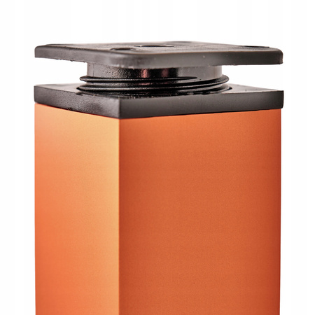 6 x Aluminiowa nóżka stopka meblowa regulowana FEST 40x40 mm - Biała