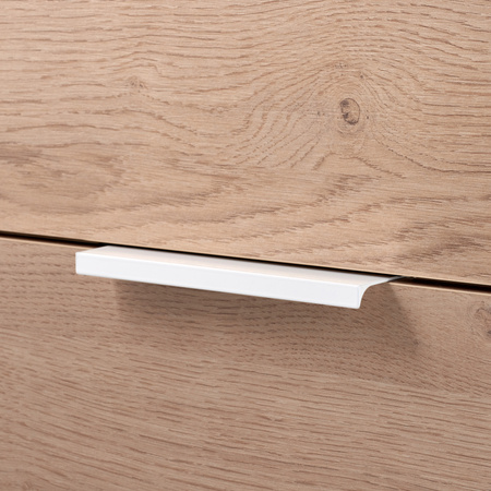 Uchwyt Krawędziowy FE-6 Prosty Biały Lakier Proszkowy - Konfigurator uchwytów na dowolny wymiar