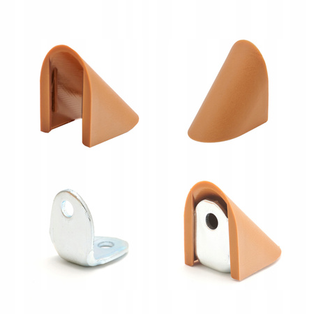 Złącze meblowe standard wenge z zaślepką + wkręty