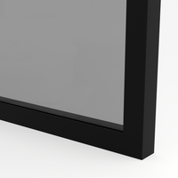 Ramka aluminiowa F1 Czarny mat - Konfigurator profili do frontów i luster na wymiar