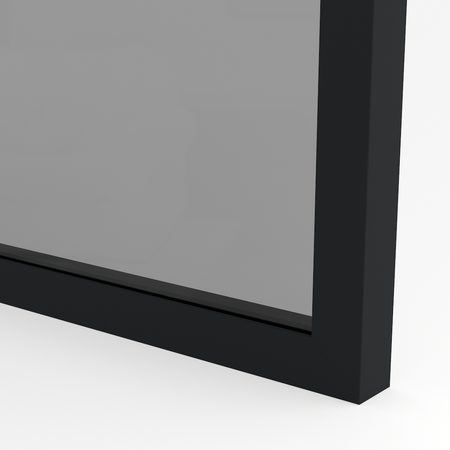 Ramka aluminiowa F1 Szary (RAL 7021) - Konfigurator profili do frontów i luster na wymiar