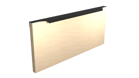 Uchwyt Krawędziowy FE-6 Frez D Czarny Lakier Strukturalny - Konfigurator uchwytów na dowolny wymiar