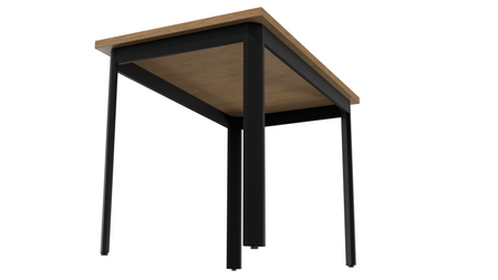 Stelaż Loftowy TWIN – Aluminiowa Podstawa Stołu – Czarny mat – Konfigurator na wymiar