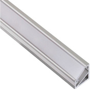 Aluminiowy profil kanał LED kątowy (aluminium) + Klosz - Konfigurator na wymiar