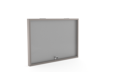 Aluminiowa Wewnętrzna Gablota Tablica Ogłoszeniowa - Kolor Inox - Konfigurator na wymiar