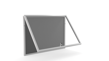 Aluminiowa Wewnętrzna Gablota Tablica Ogłoszeniowa - Kolor Aluminium - Konfigurator na wymiar