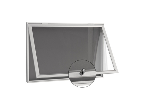 Aluminiowa Zewnętrzna Gablota MENU Tablica Ogłoszeniowa - Kolor Aluminium - Konfigurator na wymiar