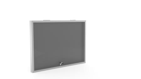 Aluminiowa Wewnętrzna Gablota Tablica Ogłoszeniowa - Kolor Aluminium - Konfigurator na wymiar