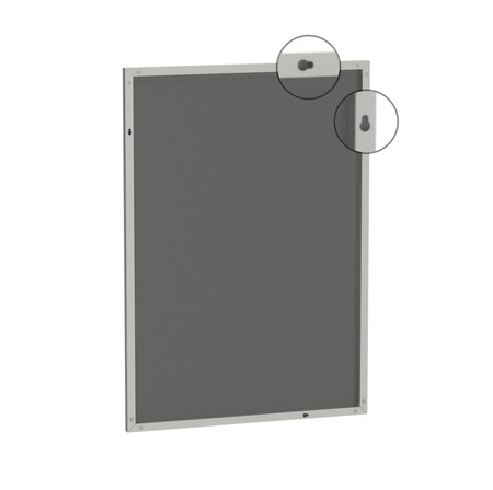 Aluminiowa Zewnętrzna Gablota Tablica Ogłoszeniowa z Oświetleniem LED - Kolor Aluminium - Konfigurator na wymiar