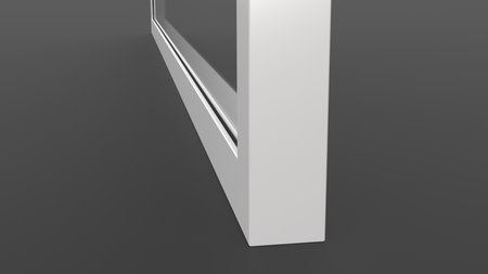 Ramka aluminiowa F1 Biała - Konfigurator profili do frontów i luster na wymiar