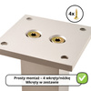 Aluminiowy słupek do mocowania plexi/szkła prawy czarny - Konfigurator na wymiar