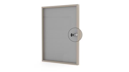 Aluminiowa Wewnętrzna Gablota Tablica Ogłoszeniowa - Kolor Szampan - Konfigurator na wymiar