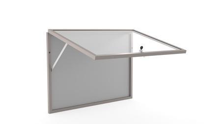 Aluminiowa Wewnętrzna Gablota Tablica Ogłoszeniowa - Kolor Inox - Konfigurator na wymiar