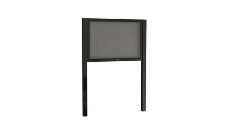 Aluminiowa Zewnętrzna Wolnostojąca Gablota Tablica Ogłoszeniowa - Kolor Czarny mat - Konfigurator na wymiar