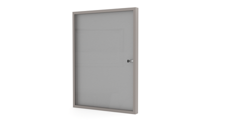 Aluminiowa Wewnętrzna Gablota Tablica Ogłoszeniowa - Kolor Inox - Konfigurator na wymiar