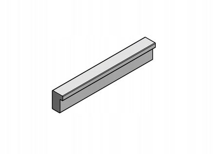 Aluminiowy uchwyt meblowy FE-12 aluminium