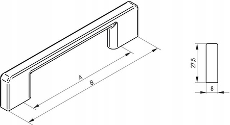 Uchwyt meblowy Rejs EASY aluminium