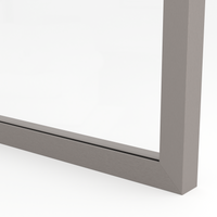 Front szklany w ramie aluminiowej F1 Inox - Konfigurator na wymiar