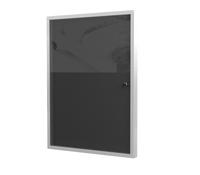 Aluminiowa Wewnętrzna Gablota Tablica Ogłoszeniowa - Kolor Biały - Konfigurator na wymiar