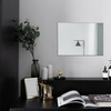 Lustro w aluminiowej ramie F10 Czarny mat - Konfigurator na wymiar