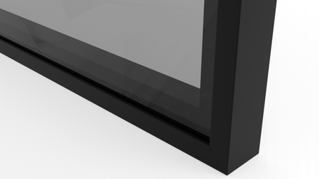 Ramka aluminiowa F10 Czarny mat - Konfigurator profili do frontów i luster na wymiar