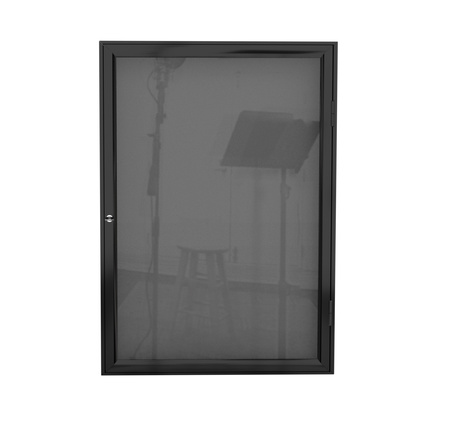 Aluminiowa Zewnętrzna Gablota Tablica Ogłoszeniowa - Kolor Czarny mat - Konfigurator na wymiar