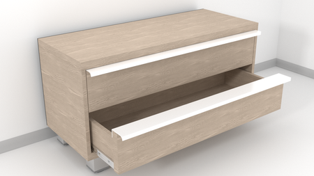 Uchwyt Krawędziowy FE-6 Prosty Biały Lakier Proszkowy - Konfigurator uchwytów na dowolny wymiar