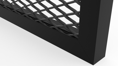 Ramka Aluminiowa F1 z Dekoracyjną Siatką Cięto-ciągnioną 28/14 mm - Konfigurator na wymiar