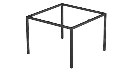 Stelaż Loftowy Basic 20x20 mm – Aluminiowa Podstawa Stołu – Czarny mat – Konfigurator na wymiar