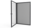 Aluminiowa Wewnętrzna Gablota Tablica Ogłoszeniowa - Kolor Antracyt - Konfigurator na wymiar