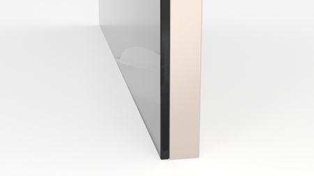 Ramka aluminiowa F2 Kaszmir - Konfigurator profili do frontów i luster na wymiar