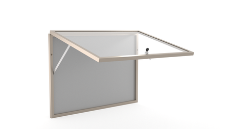 Aluminiowa Wewnętrzna Gablota Tablica Ogłoszeniowa - Kolor Szampan - Konfigurator na wymiar