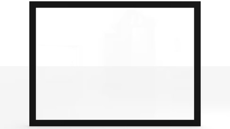 Ramka aluminiowa F5 Czarny mat z zawiasem ukrytym - Konfigurator profili do frontów i luster na wymiar