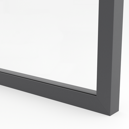 Front szklany w ramie aluminiowej F1 Antracyt - Konfigurator na wymiar