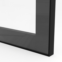 Ramka aluminiowa F21 Czarny mat - Konfigurator profili do frontów i luster na wymiar