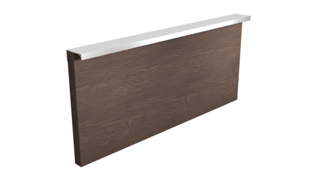 Uchwyt Krawędziowy FE-6 Prosty Surowe Aluminium - Konfigurator uchwytów na dowolny wymiar