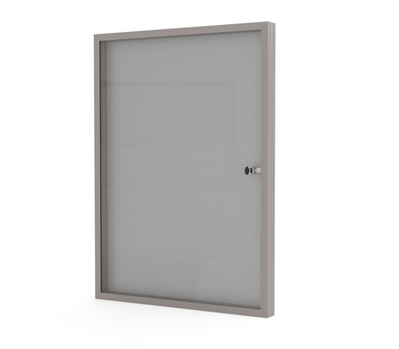 Aluminiowa Wewnętrzna Gablota Tablica Ogłoszeniowa - Kolor Inox - Konfigurator na wymiar