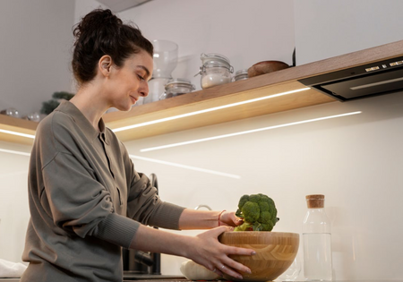 Aluminiowy profil kanał LED wpuszczany (złoty) + Klosz - Konfigurator na wymiar