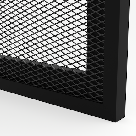 Ramka Aluminiowa F4 z Dekoracyjną Siatką Cięto-ciągnioną 16/8 mm - Konfigurator na wymiar