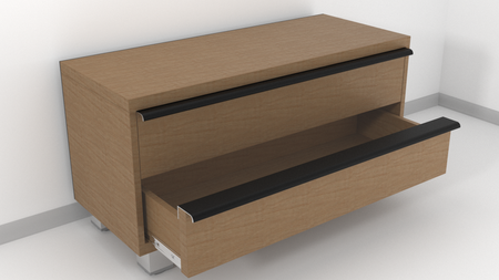 Uchwyt Krawędziowy FE-8 Czarny Mat - Konfigurator uchwytów na dowolny wymiar