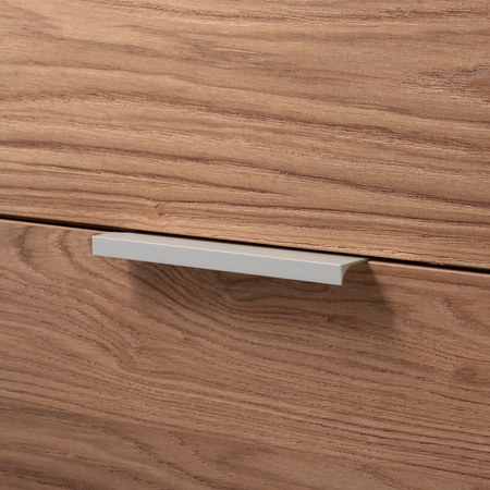 Uchwyt Krawędziowy FE-6 Prosty Surowe Aluminium - Konfigurator uchwytów na dowolny wymiar