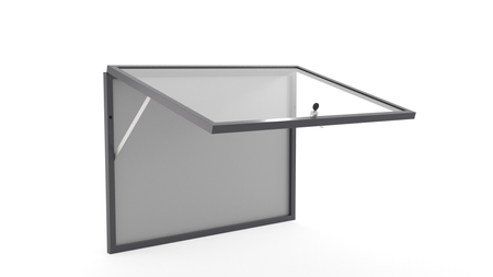 Aluminiowa Wewnętrzna Gablota Tablica Ogłoszeniowa - Kolor Antracyt - Konfigurator na wymiar