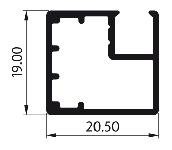 Ramka Aluminiowa F1 z Dekoracyjną Siatką Cięto-ciągnioną 16/8 mm - Konfigurator na wymiar